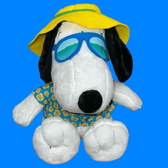2017 Peanuts Snoopy Beach Bum Plush 14” - Picture 3 of 5